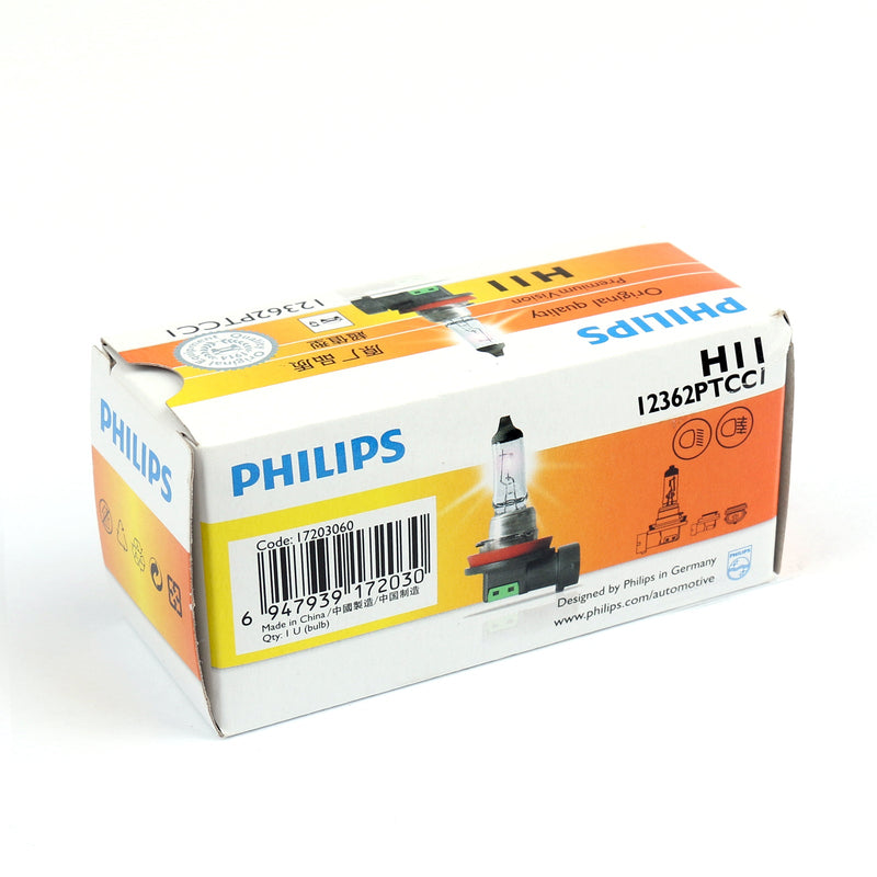 Philips Original Quality Premium Vision H11 12V 55W Lâmpada sinalizadora de halogênio Genérica