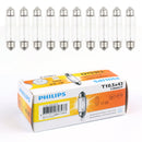 10pcs PHILIPS 12866 12V10W C10W Fest T10.5?隆搂隆茅43 SV8.5 Premium Signaling Lamp