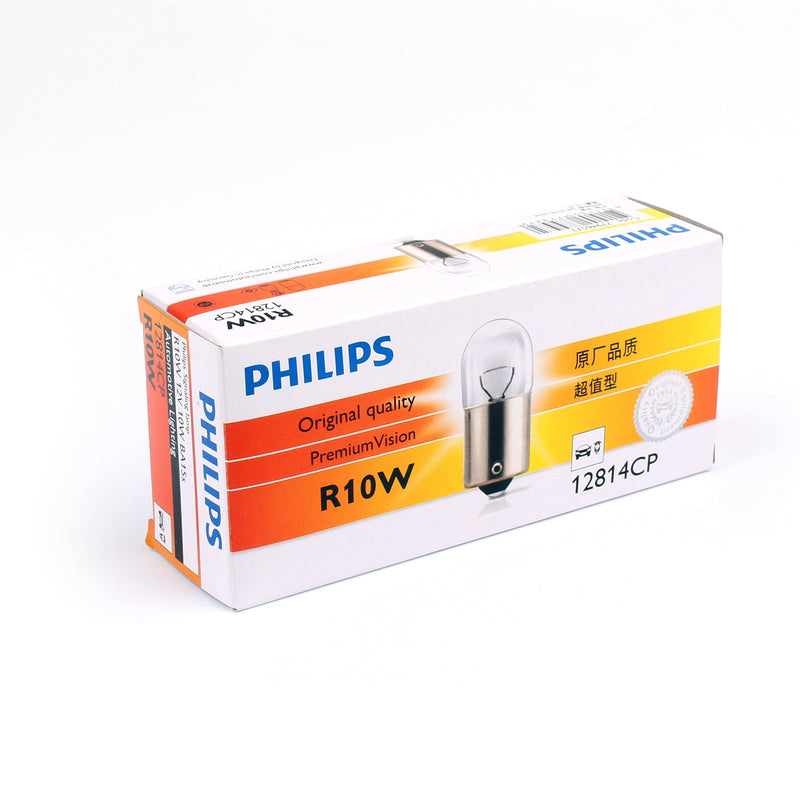 10X Philips RC10W 12V 10W BA15s 12814 Lâmpadas Lâmpada de Sinalização Automotiva Genérica