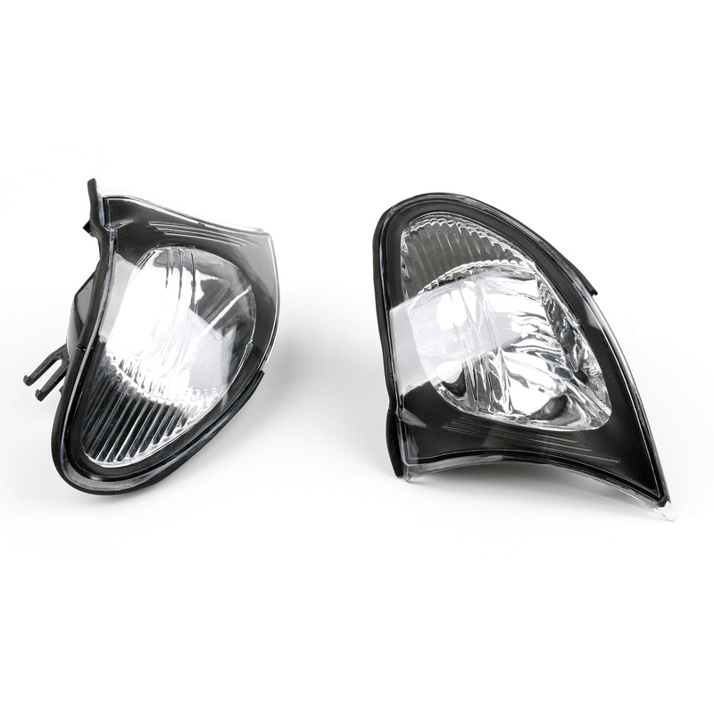 Euro Corner Lights – Crystal Clear W/Smoke Trim Für 02–05 BMW E46 3er 4Dr Generic