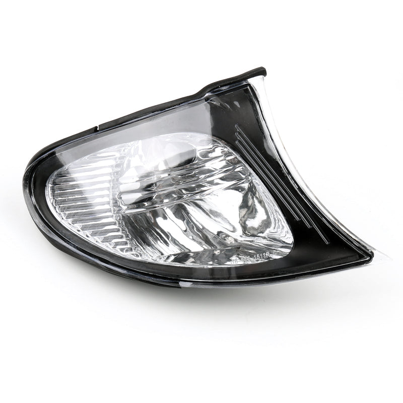 Euro Corner Lights – Crystal Clear W/Smoke Trim Für 02–05 BMW E46 3er 4Dr Generic