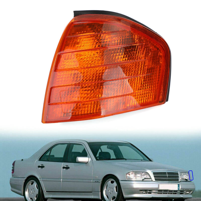 Indicador de luces de esquina izquierda/derecha para Benz Clase C W202 1994-2000 genérico