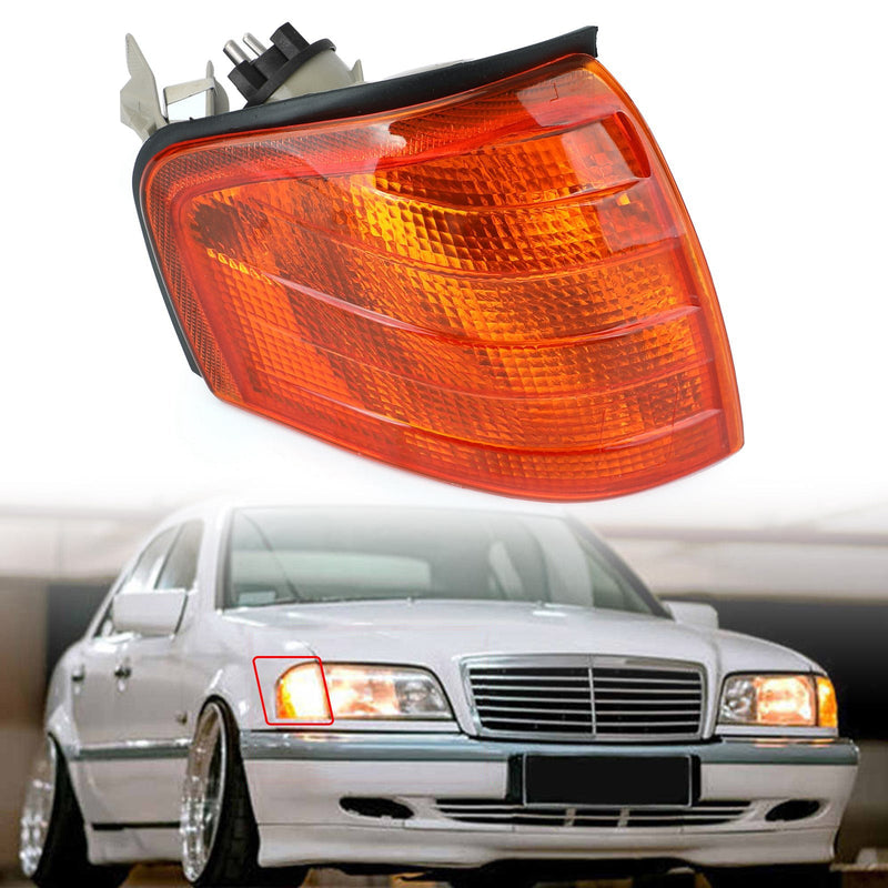 Luzes de canto esquerdo/direito piscas para Benz C classe W202 1994-2000 genérico