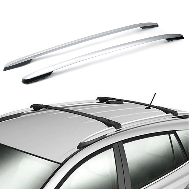 2013-2018 Toyota RAV4 Aluminium Factory Silver Top Dach Rack Side Rails Bar