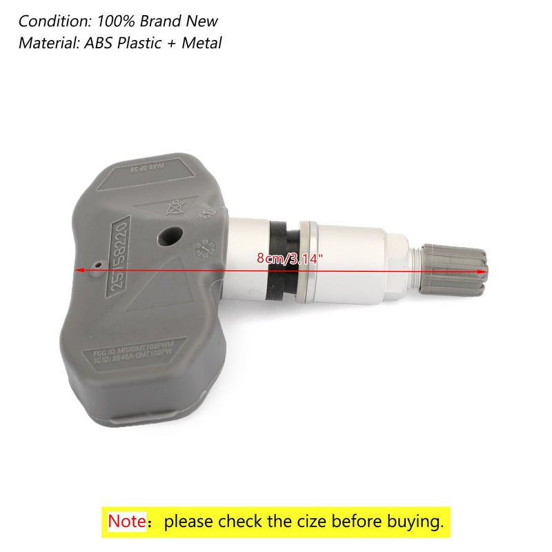 1 peça tpms substitui sensor de pressão de pneu de carro 25758220 para c6 corvette 2005-2009 genérico