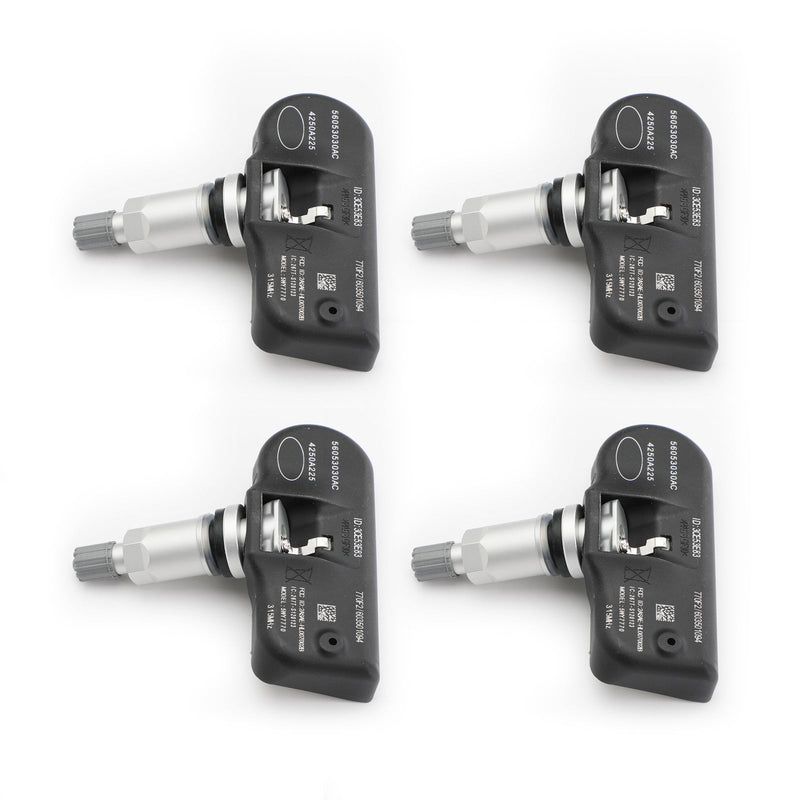 Paquete de 4 sensores de presión de neumáticos 56053030AC TPMS 315 MHz para Chrysler Generic