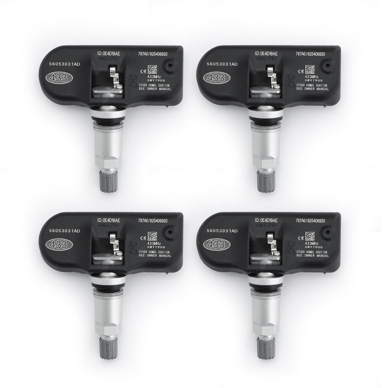 4 X 56053031AD TPMS para Chrysler SENSOR DE PRESIÓN DE NEUMÁTICOS 433 MHz TS-CH10 Genérico