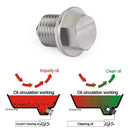 Biloljeavtappningsplugg i rostfritt stål med neodymmagnet Universal Generic