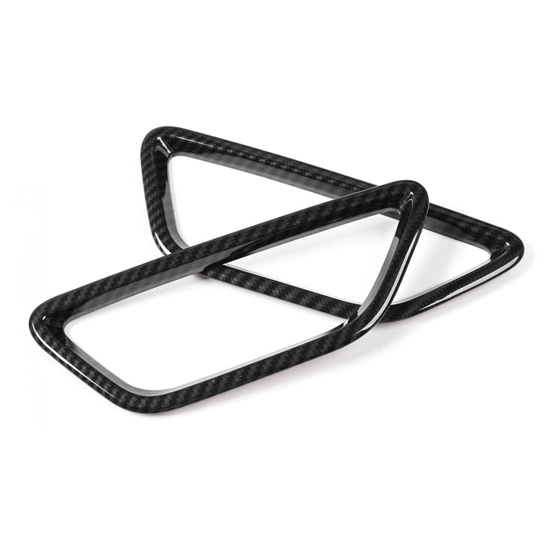 ABS Dørsete Justeringsknapp Deksel Trim Ring for Ford Mustang 2015-2016 Carbon Generic