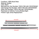 2012-2015 Honda Civic 4 stk. bil vejrliste vinduesstøbningsliste tætningsrem Generisk