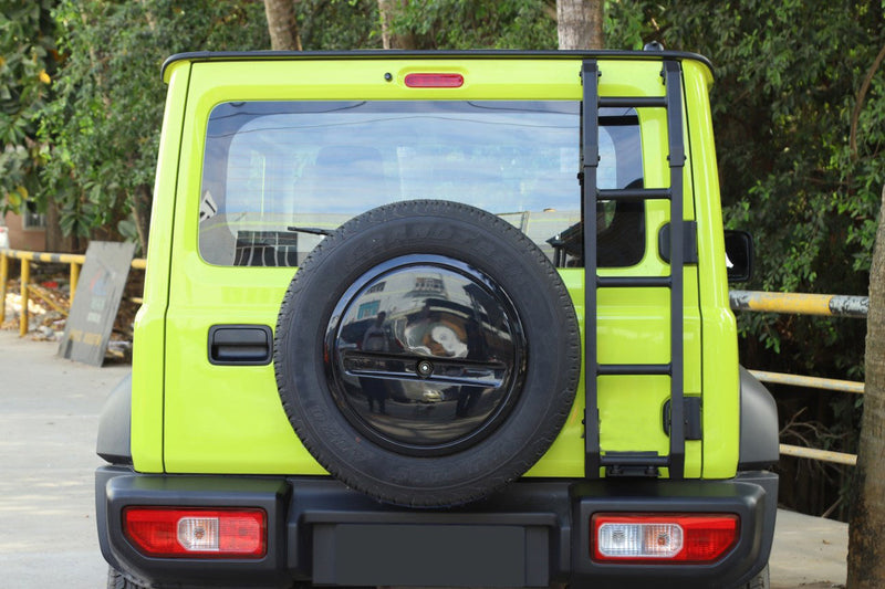 Ny stegeklättring i baklucka i aluminium för Suzuki Jimny 2019+ BLK