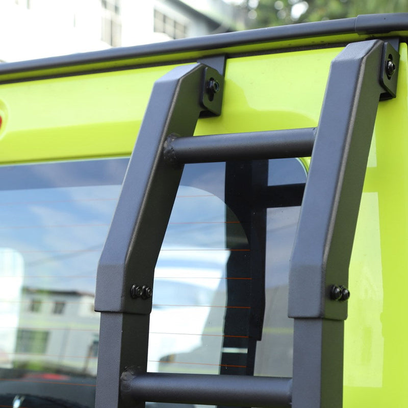 Neue Aluminiumauto Heck -Hecktür Leiter klettern für Suzuki Jimny 2019+ BLK
