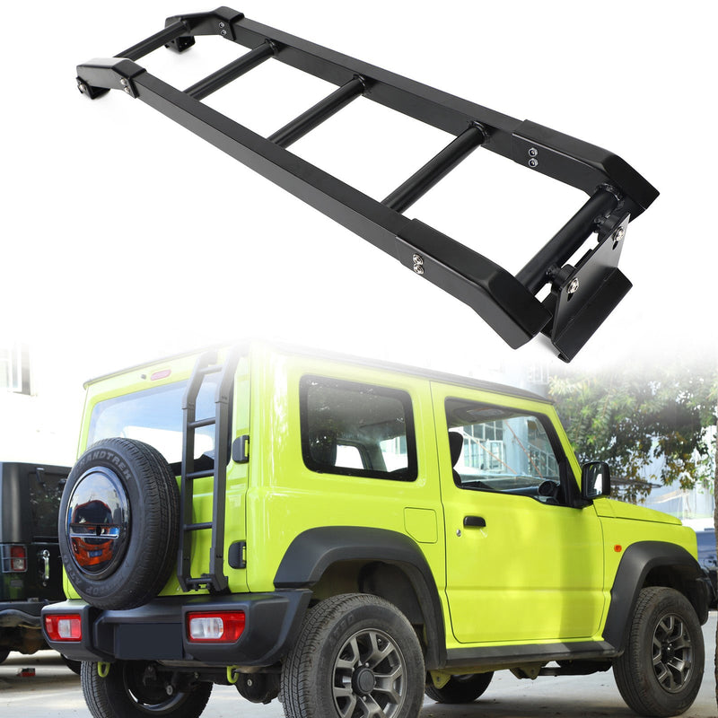 Ny stegeklättring i baklucka i aluminium för Suzuki Jimny 2019+ BLK