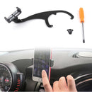 Soporte para teléfono de coche con rotación de 360° para Mini Cooper R60 R61 gris