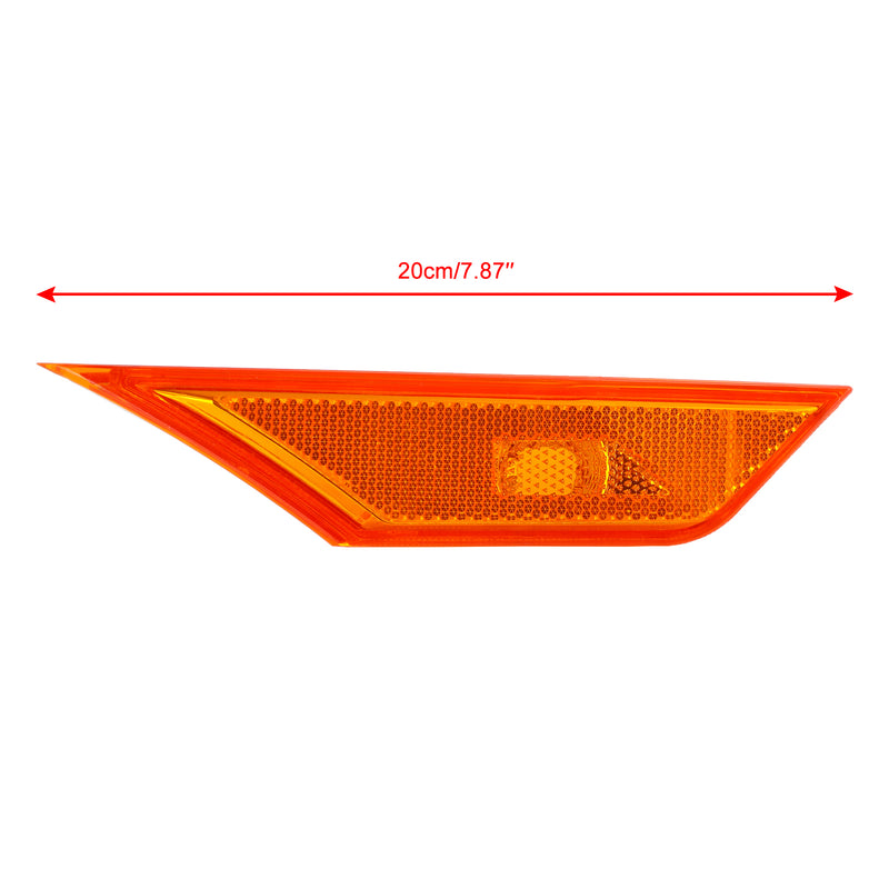 2 luces de posición laterales delanteras para Honda Civic 2016-2021, color amarillo genérico.