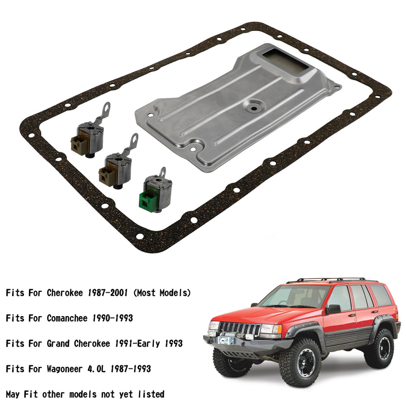 A340 AW4 Transmissionsmagnetservicefilter TCC Lock Up Shift 21347 för Jeep