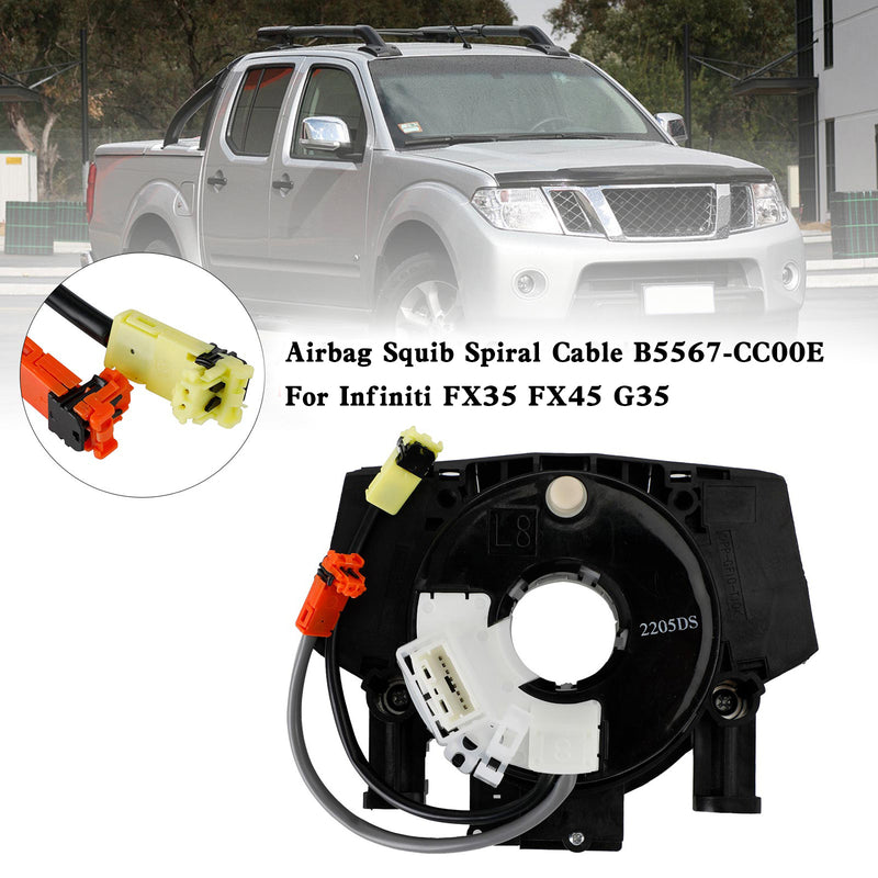 Nissan X-Trail T31 (2007-2014) Cable de bobina de encendido de airbag 25567-5X10A