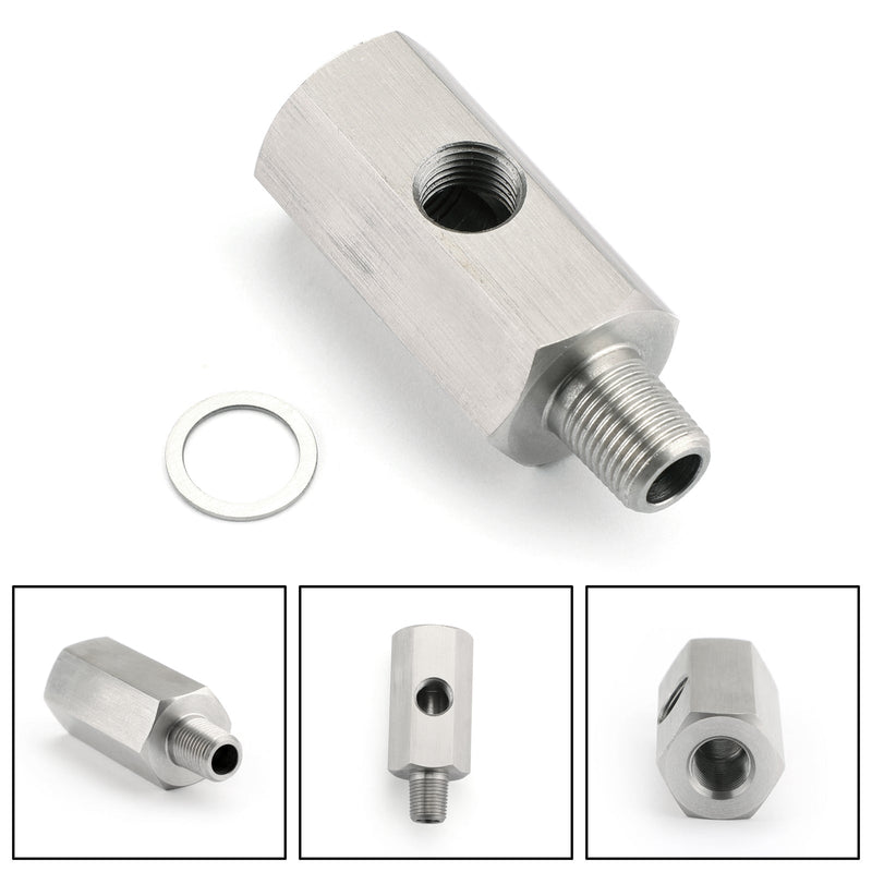 1/8 "BSPT Öldrucksensor T -Shirt zu NPT -Adapter Turboversorgungsleitungsmete