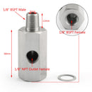1/8 "BSPT Öldrucksensor T -Shirt zu NPT -Adapter Turboversorgungsleitungsmete