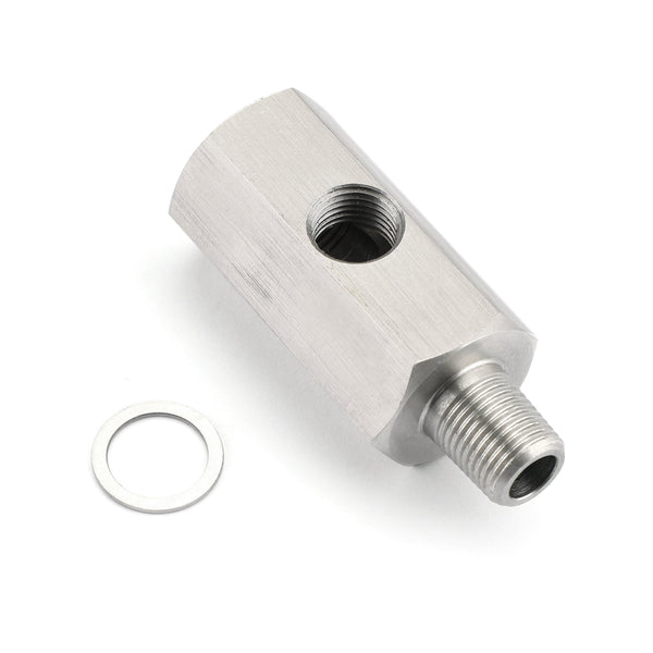 1/8 "BSPT Öldrucksensor T -Shirt zu NPT -Adapter Turboversorgungsleitungsmete