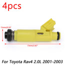 4 x Flow Matched Fuel Injector für 23250-28050 2001-2003 Toyota Rav4 2.0L New Generic