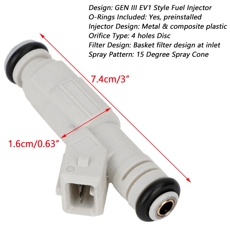 1 szt. NOWE wtryskiwacze paliwa 36lb dla Forda GM LS1 LT1 5.0L 5.7L 380cc 0280155737 Generic