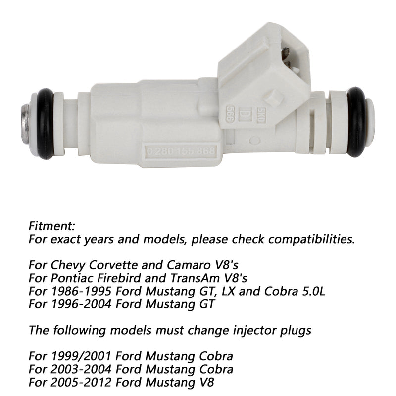 1 szt. NOWE wtryskiwacze paliwa 36lb dla Forda GM LS1 LT1 5.0L 5.7L 380cc 0280155737 Generic