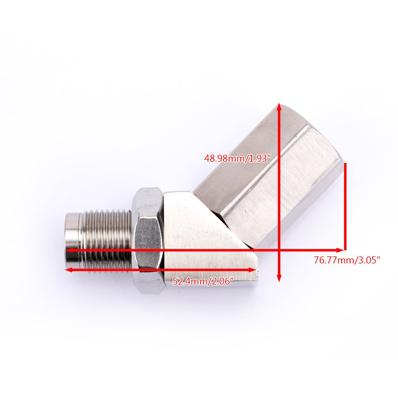 Universal 135 Grad CEL O2 Sauerstoffsensor Adapter Extender Katalysator