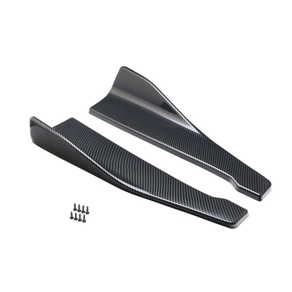 48cm Rock Spoiler Bakre Läpp/Sidoförlängning Rocker Splitter Winglet Wings Carbon Generic