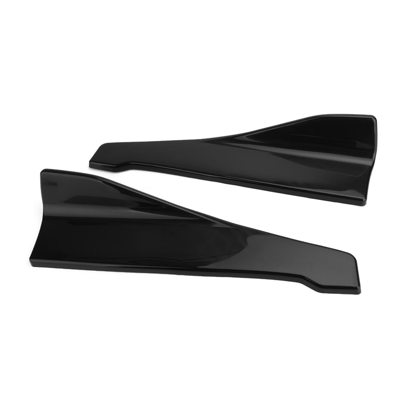 48cm Rock Spoiler Hecklippe/Seitenverlängerung Rocker Splitter Winglet Wings Schwarz Generic