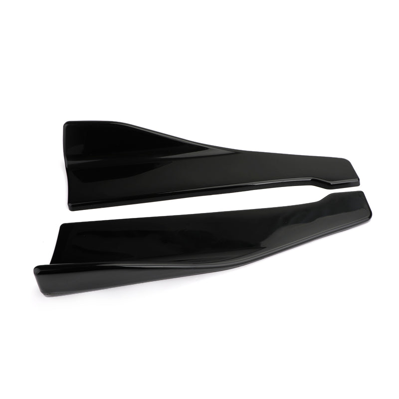 48cm Rock Spoiler Hecklippe/Seitenverlängerung Rocker Splitter Winglet Wings Schwarz Generic