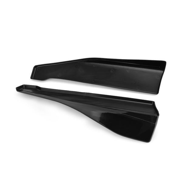 48cm Rock Spoiler Bakre Läpp/Sidoförlängning Rocker Splitter Winglet Wings Black Generic