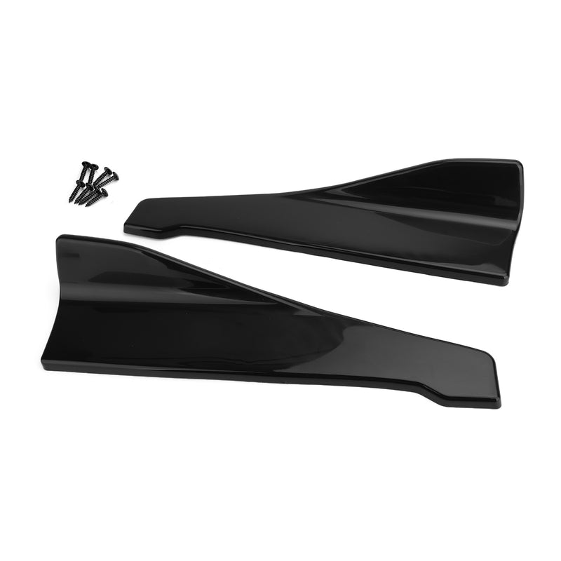 48cm Rock Spoiler Hecklippe/Seitenverlängerung Rocker Splitter Winglet Wings Schwarz Generic