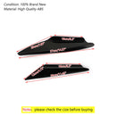 4 stk Universal Gloss Bk Bil Forkofanger Finner Body Splitter Spoiler Canards Generisk