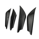 4 stk Universal Gloss Bk Bil Forkofanger Finner Body Splitter Spoiler Canards Generisk
