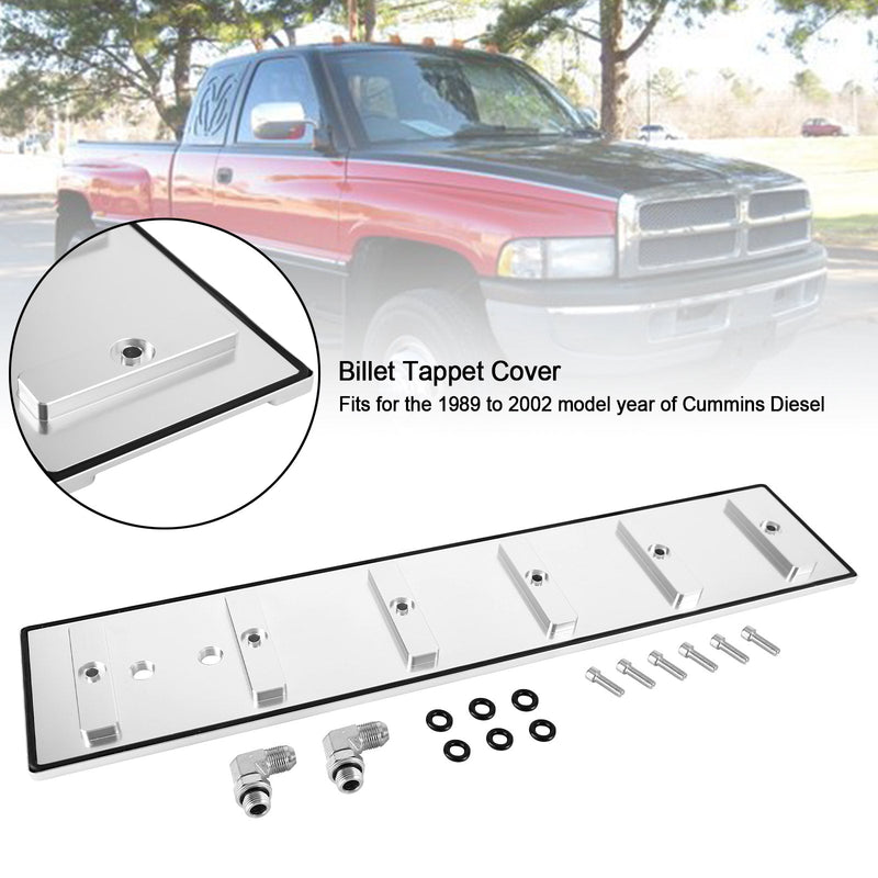 Billet-Stößelabdeckung Passend für 1989–2002 Cummins 5,9-l-Dieselmotoren Generic