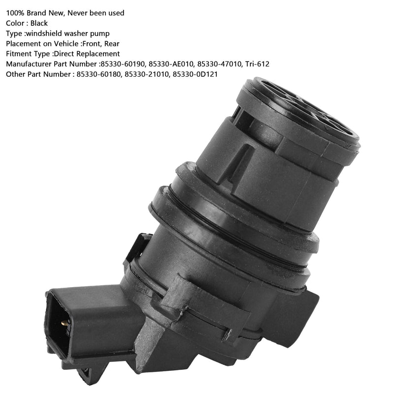 Vindusspylerpumpe for Toyota 85330-60190 85330-ae010 85330-21010