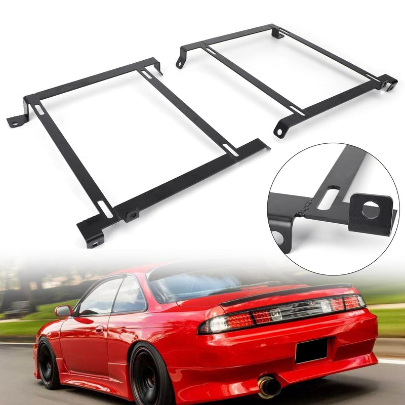 Para S13 S14 Nissan 240Sx Base de soporte de acero extensible para asiento de carreras/cubo de montaje bajo genérico