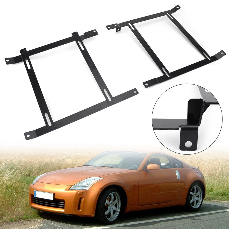 För Nissan 350Z Z33 Fairlady Low Mount Racing/Bucket Seat Dragkraft Stålfäste Generic