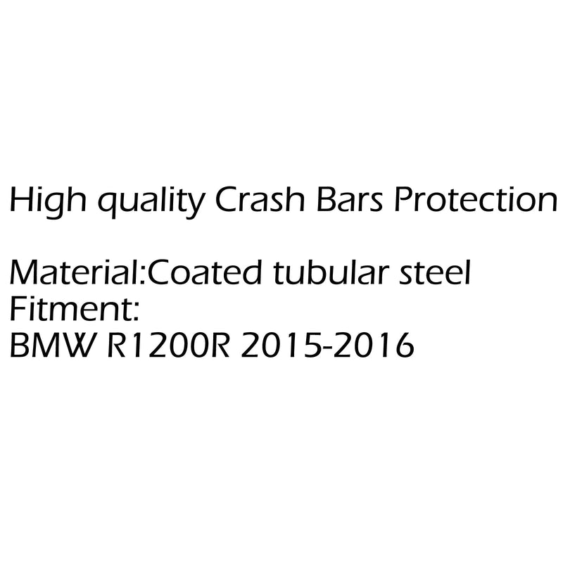 Motorrad Crash Protection Bars Motorschutz passend für BMW R1200R 2015-2016 Generic