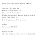 Juego de barras protectoras de motor crash pads proteccion crash bar para Z900 2017 negro generico