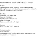 Ochrana motoru Ochrana rámu proti nárazové tyči pro Suzuki GSXS750 / GSX-S 750 2017-2020 Generic