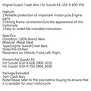 Protector de bastidor de motor para Suzuki GSXR GSX-R 600 750 06-10 Negro Mate Genérico