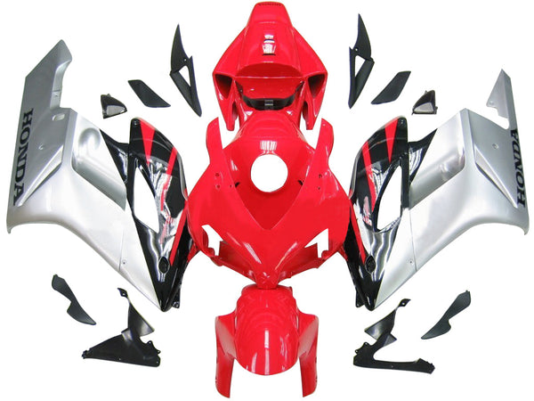 Fairings 2004-2005 Honda CBR 1000 RR Rød Sølv Svart CBR Racing Generisk