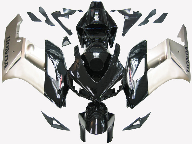 Fairings 2004-2005 Honda CBR 1000 RR Sort Sølv CBR Racing Generisk