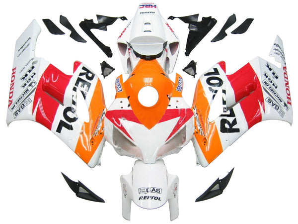 Fairings 2004-2005 Honda CBR 1000 RR Hvit Oransje Repsol Racing Generisk