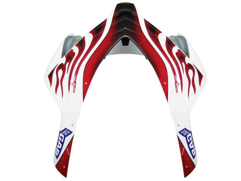 Fairings 2004-2005 Honda CBR 1000 RR White & Red Flame Shark Generic