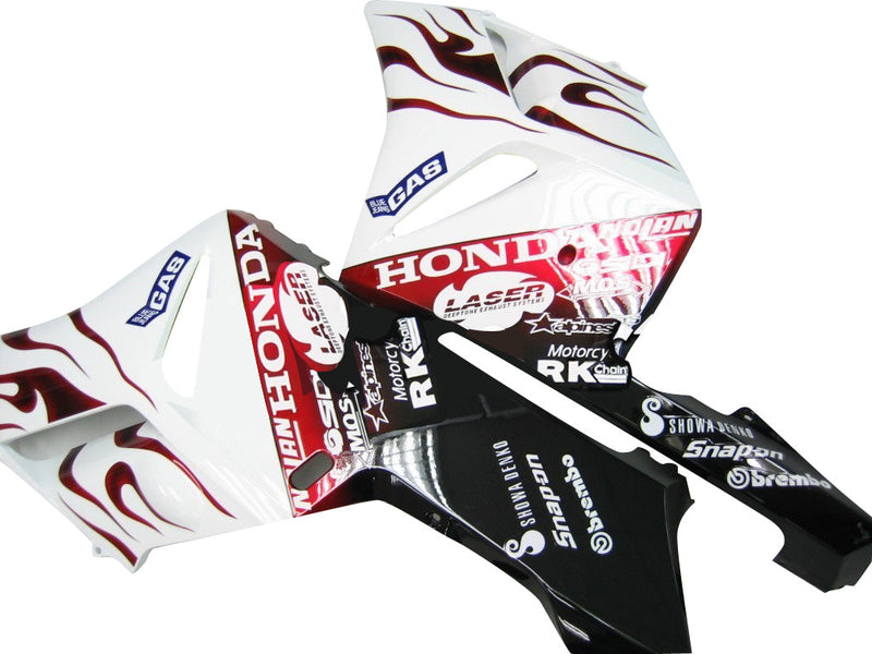 Owiewki 2004-2005 Honda CBR 1000 RR Biało-Czerwony Flame Shark Generic