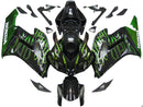 Verkleidungen 2004-2005 Honda CBR 1000 RR Black &amp; Green Flame Generic