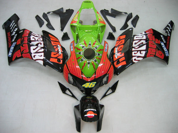 Carenagens 2004-2005 Honda CBR 1000 RR Preto Verde Valentino Rossi Genérico